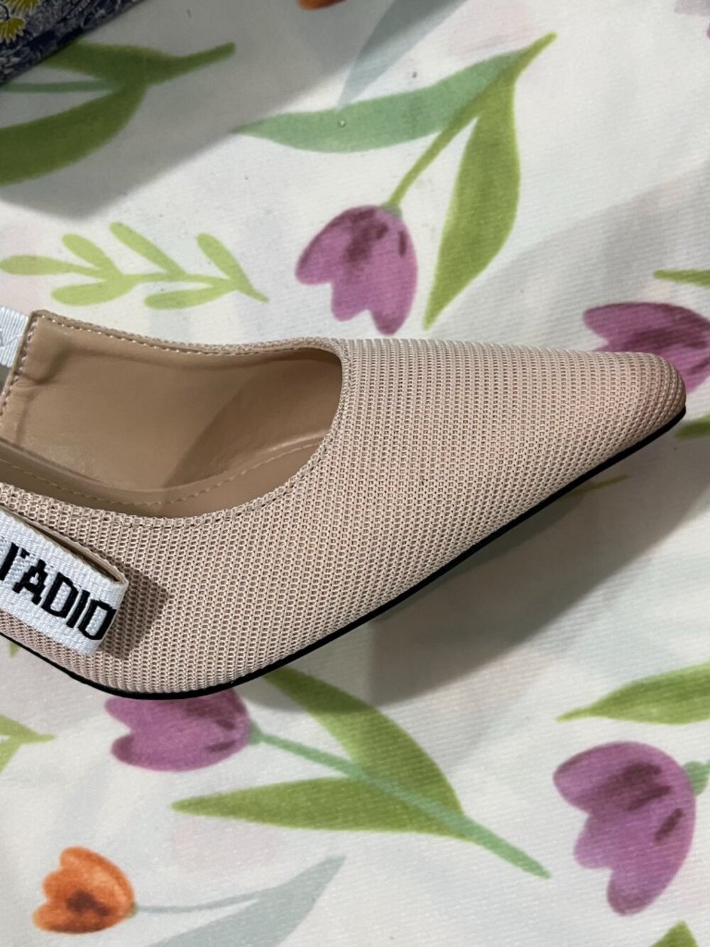 Dior J'adior Mesh Open-Back High Heels - Picture 3 of 7